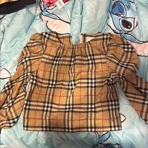 Plaid Long Sleeve Top